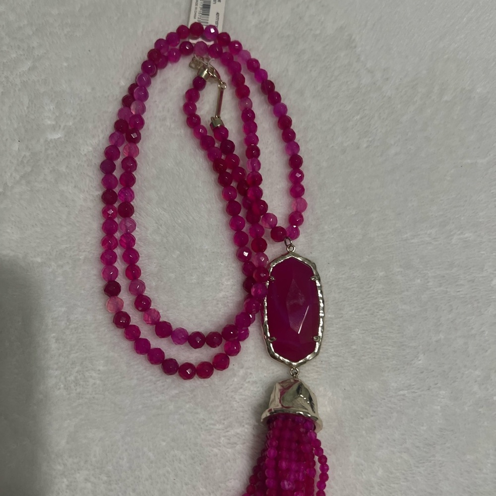 Kendra Scott Fuchsia Beaded Necklace